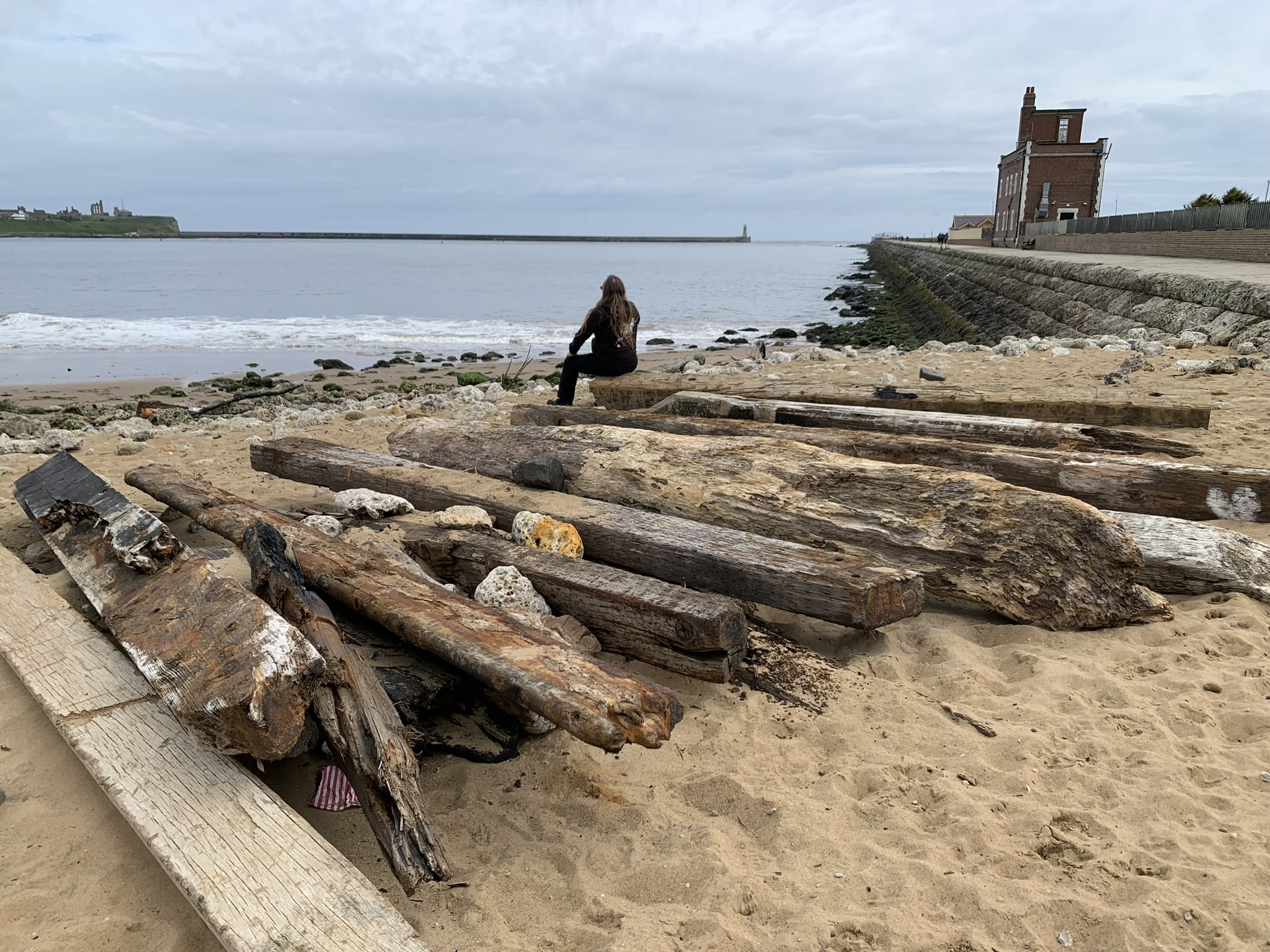 On the beach at Littlehaven, South Shields. June 2024.